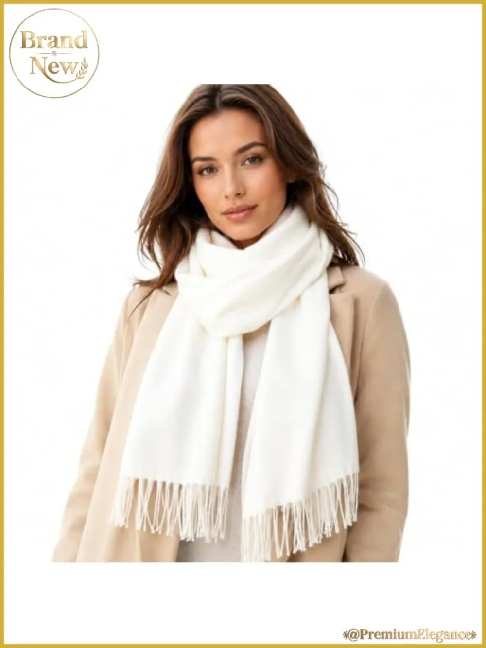 Super Soft Classic Cashmere Feel Winter Scarf 72x12 with Fringes